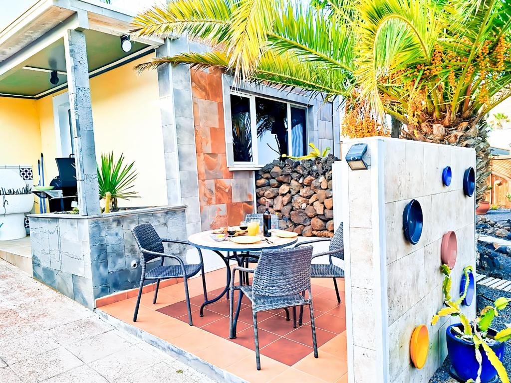 Private Terrasse des Tiny House MADORA